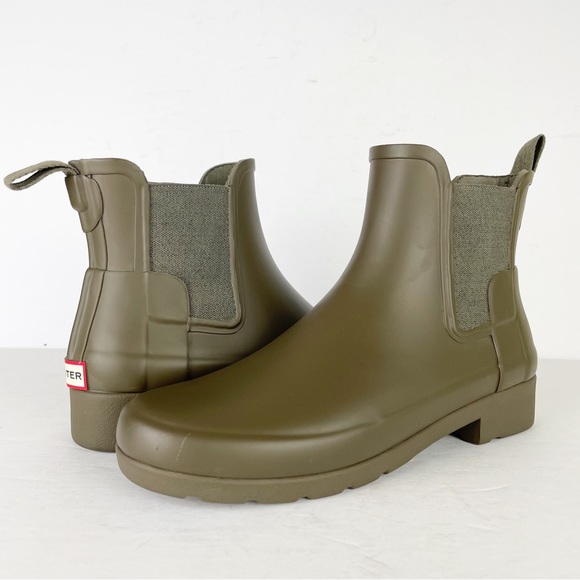 green short rain boots